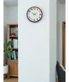 36 Cm Mor Çocuk Odası Duvar Saati