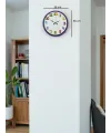 36 Cm Mor Çocuk Odası Duvar Saati