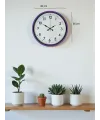 36 Cm Mor Dekoratif Duvar Saati