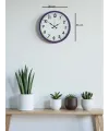 36 Cm Mor Standart Duvar Saati