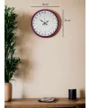 36 Cm Pembe 24 Saat Göstergeli Özel Tasarım Duvar Saati