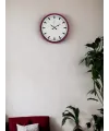 36 Cm Pembe Dekoratif Duvar Saati