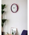 36 Cm Pembe Dekoratif Duvar Saati