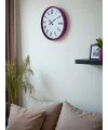 36 Cm Pembe Roma Rakamlı Duvar Saati