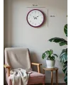 36 Cm Pembe Standart Duvar Saati