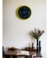 36 Cm Sarı Dekoratif Duvar Saati