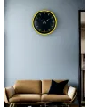 36 Cm Sarı Dekoratif Duvar Saati