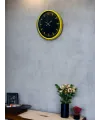36 Cm Sarı Dekoratif Duvar Saati