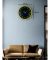 36 Cm Sarı Dekoratif Duvar Saati