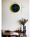 36 Cm Sarı Dekoratif Duvar Saati