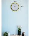 36 Cm Sarı Dekoratif Duvar Saati