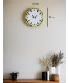 36 Cm Sarı Dekoratif Duvar Saati