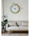 36 Cm Sarı Modern Dekoratif Duvar Saati