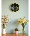 36 Cm Sarı Modern Duvar Saati