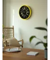 36 Cm Sarı Modern Duvar Saati