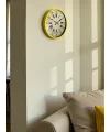 36 Cm Sarı Retro Duvar Saati