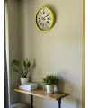 36 Cm Sarı Retro Duvar Saati