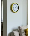 36 Cm Sarı Roma Rakamlı Duvar Saati