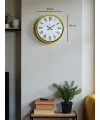 36 Cm Sarı Roma Rakamlı Duvar Saati