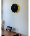 36 Cm Sarı Şık Duvar Saati
