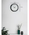 36 Cm Siyah 24 Saat Göstergeli Duvar Saati