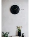36 Cm Siyah Asil Duvar Saati