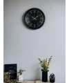 36 Cm Siyah Dekoratif Duvar Saati