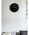 36 Cm Siyah Dekoratif Duvar Saati