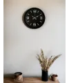 36 Cm Siyah Dekoratif Duvar Saati