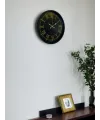 36 Cm Siyah Dekoratif Duvar Saati