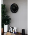 36 Cm Siyah Dekoratif Duvar Saati