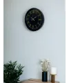 36 Cm Siyah Dekoratif Duvar Saati