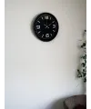 36 Cm Siyah Dekoratif Duvar Saati