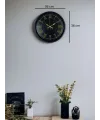 36 Cm Siyah Dekoratif Duvar Saati