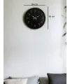 36 Cm Siyah Dekoratif Duvar Saati
