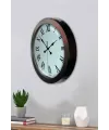 36 cm Siyah Metal Roma Rakamlı Duvar Saati