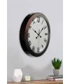 36 cm Siyah Metal Roma Rakamlı Duvar Saati