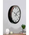 36 cm Siyah Metal Standart Duvar Saati