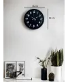 36 Cm Siyah Modern Duvar Saati
