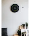 36 Cm Siyah Modern Duvar Saati