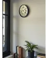 36 Cm Siyah Retro Tasarım Duvar Saati
