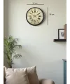 36 Cm Siyah Retro Tasarım Duvar Saati