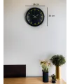 36 Cm Siyah Şık Duvar Saati