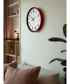36 Cm Standart Kırmızı Duvar Saati
