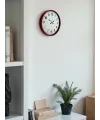 36 Cm Standart Kırmızı Duvar Saati