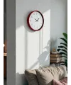 36 Cm Standart Kırmızı Duvar Saati