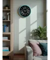 36 Cm Turkuaz Dekoratif Duvar Saati