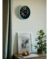 36 Cm Turkuaz Dekoratif Duvar Saati