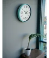 36 Cm Turkuaz Dekoratif Duvar Saati