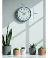 36 Cm Turkuaz Dekoratif Duvar Saati
